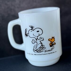 Snoopy and Woodstock White Mug/Mug Set